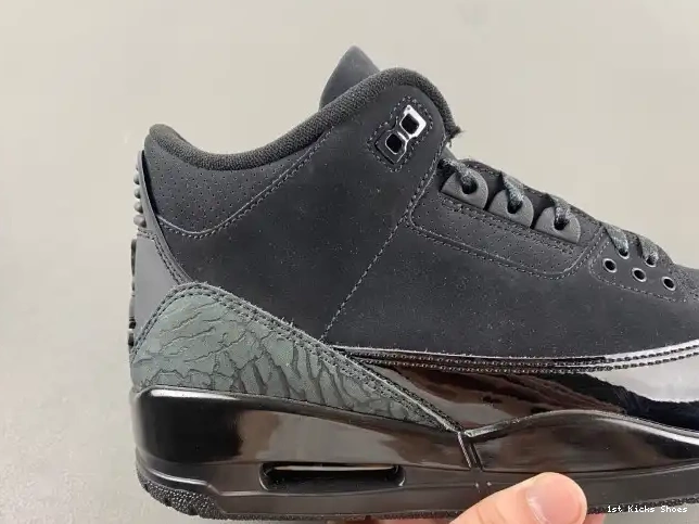 1st Kicks Shoes Air 3 Cat Black CT8532-001 Jordan 0514